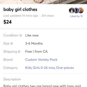 Baby girl clothes